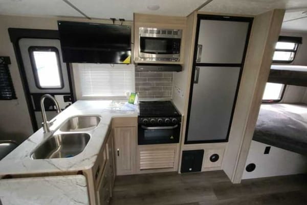 Frank and Karla's Ultralight 26' bunkhouse