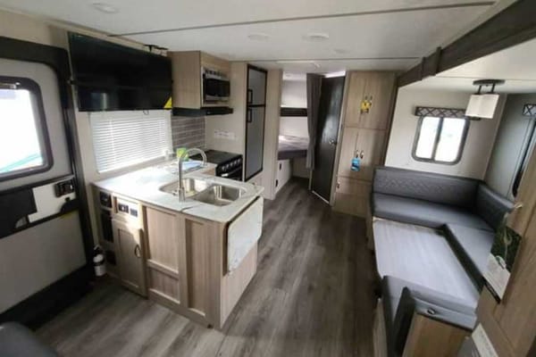 Frank and Karla's Ultralight 26' bunkhouse
