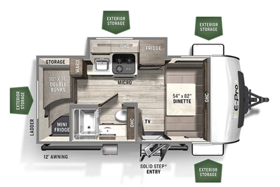 Joseph's Flagstaff  E Pro 16 BH Travel Trailer