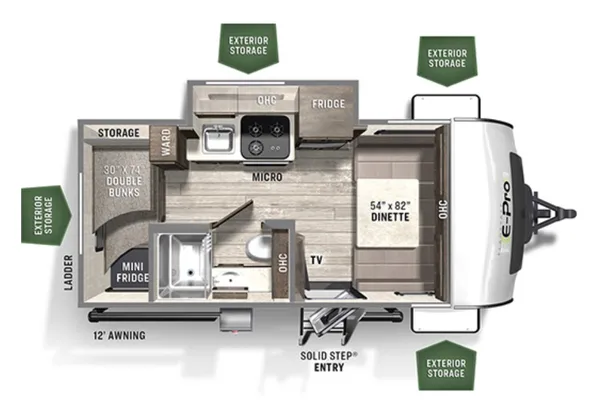 Joseph's Flagstaff E Pro 16 BH Travel Trailer
