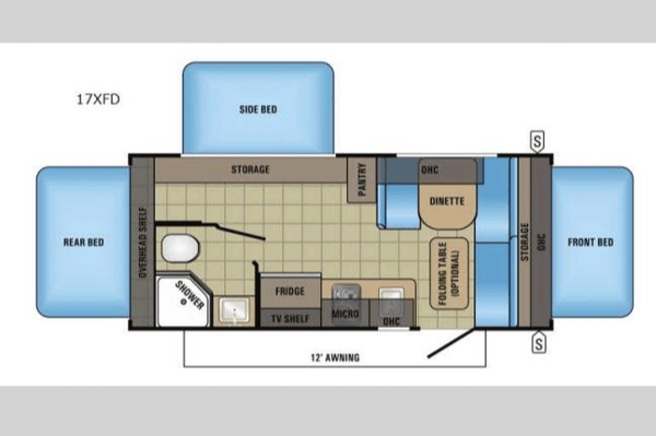 Jayco 2017 - 17XFD 3 beds