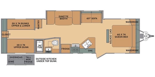 2016 Shasta Flyte 3150k Bunk Model