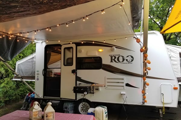 Terri's Rockwood Roo Cottage on wheels