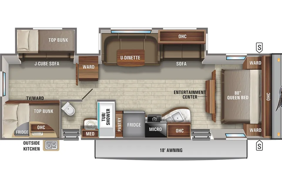 Jayco Jay Flight Bunkhouse 32BHDS Travel Trailer