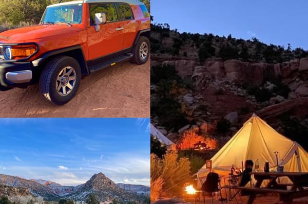 Toyota 4x4 & Camping Tent & Gear