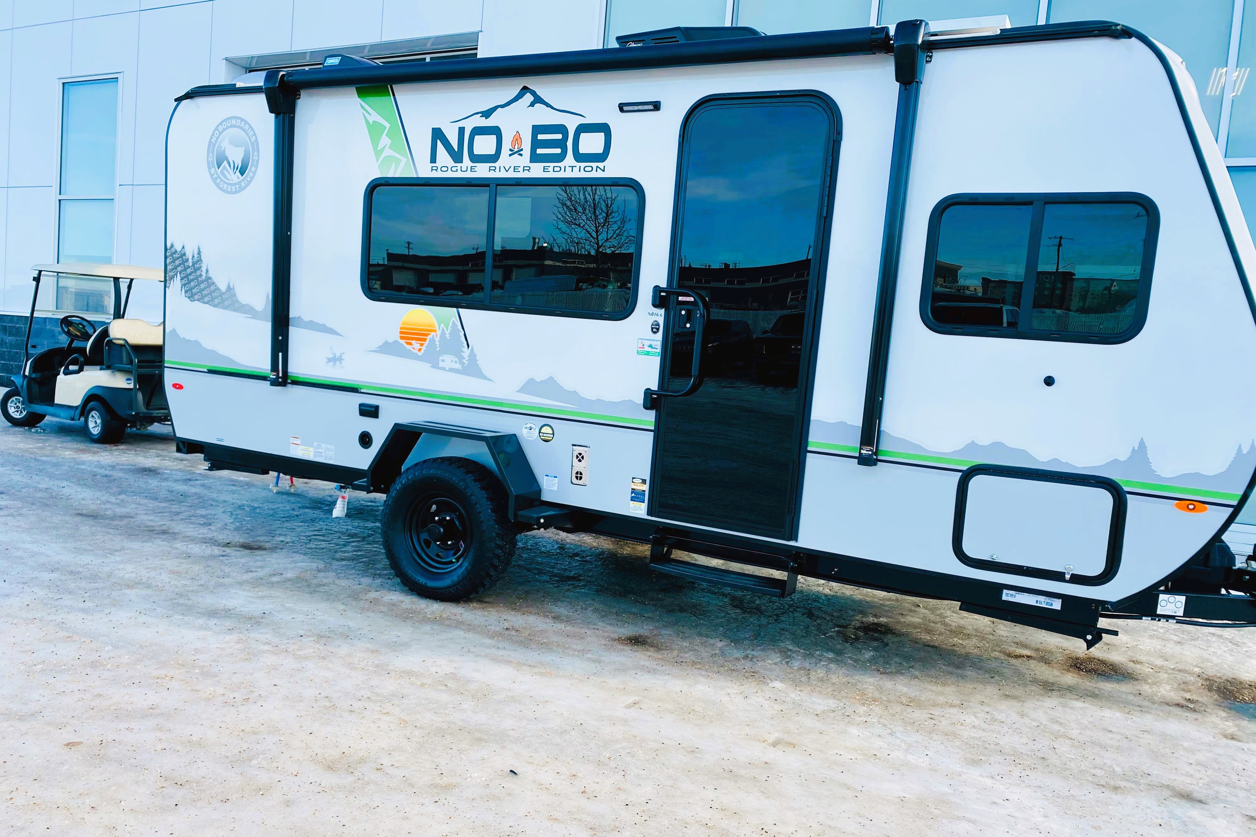 Twin RVenture Forest River NO-BO w/ SOLAR POWER SUV Towable Trailer! W/ Slide Out & Adult Rated Bunk