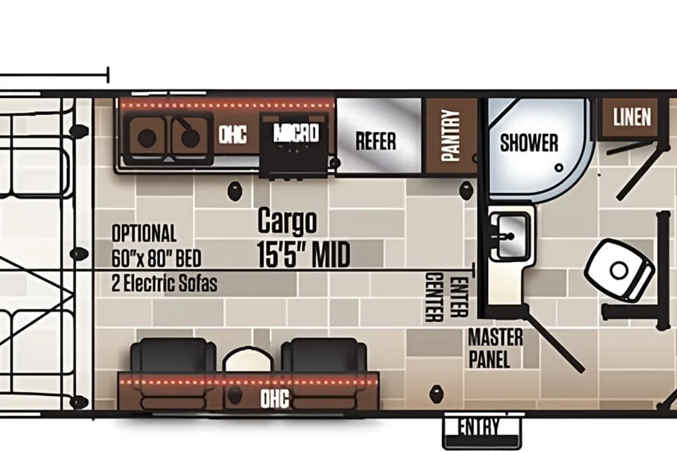 James's Coachmen 25QB Adrenaline Toy Hauler