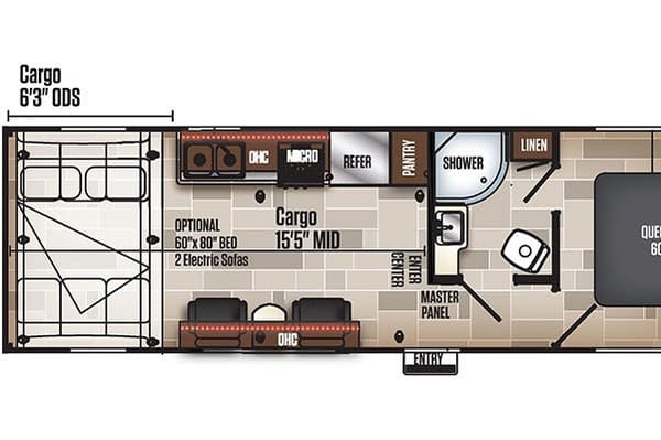 James's Coachmen 25QB Adrenaline Toy Hauler