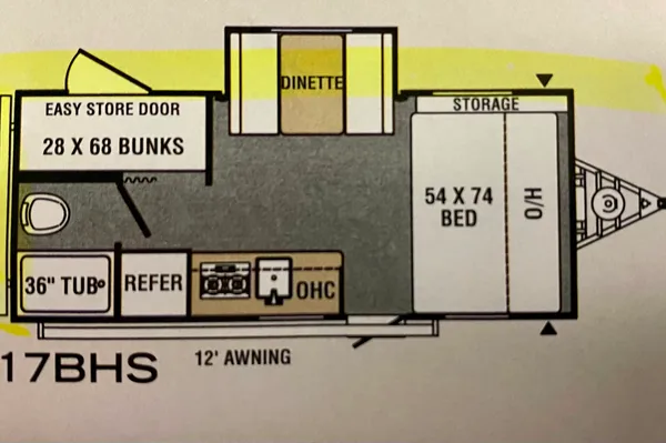 2021 Viking 2 BHS 1-Slide ultra lite Vacation on Wheels