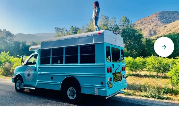 Converted School Bus SKOOLIE fully solar powered SEATS 7!